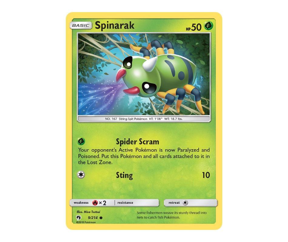 Pokemon: Spinarak 9/214 - Lost Thunder | Romulus Games