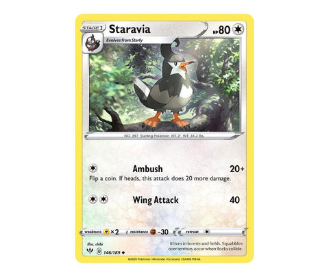 Pokemon: Staravia 146/189 - Darkness Ablaze | Romulus Games