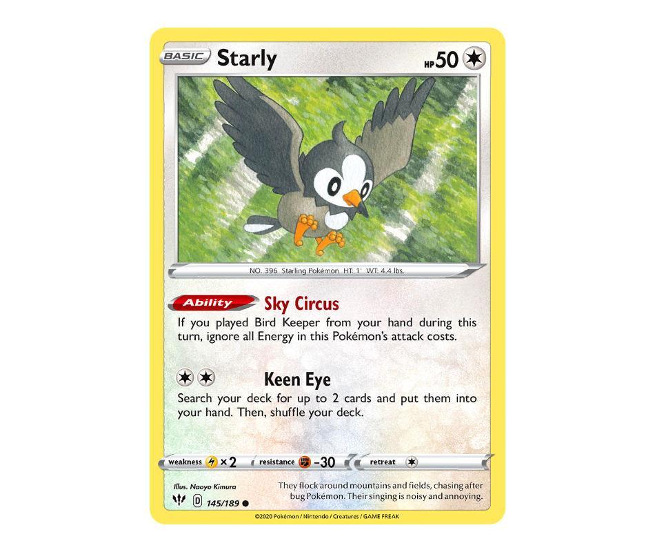 Pokemon: Starly 145/189 - Darkness Ablaze | Romulus Games