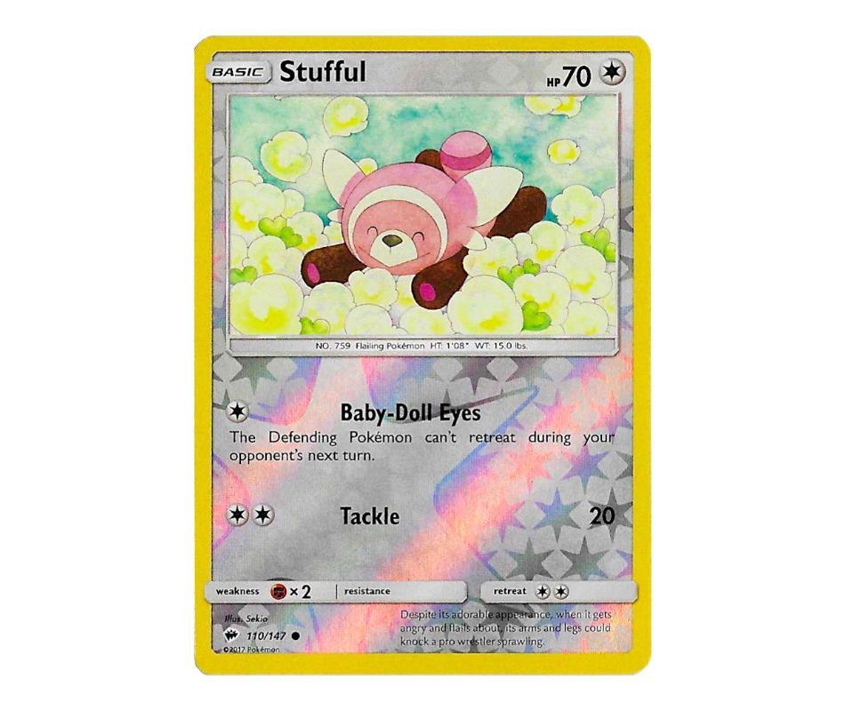 Pokemon: Stufful 110/147 (Reverse Holo) - Burning Shadows | Romulus Games