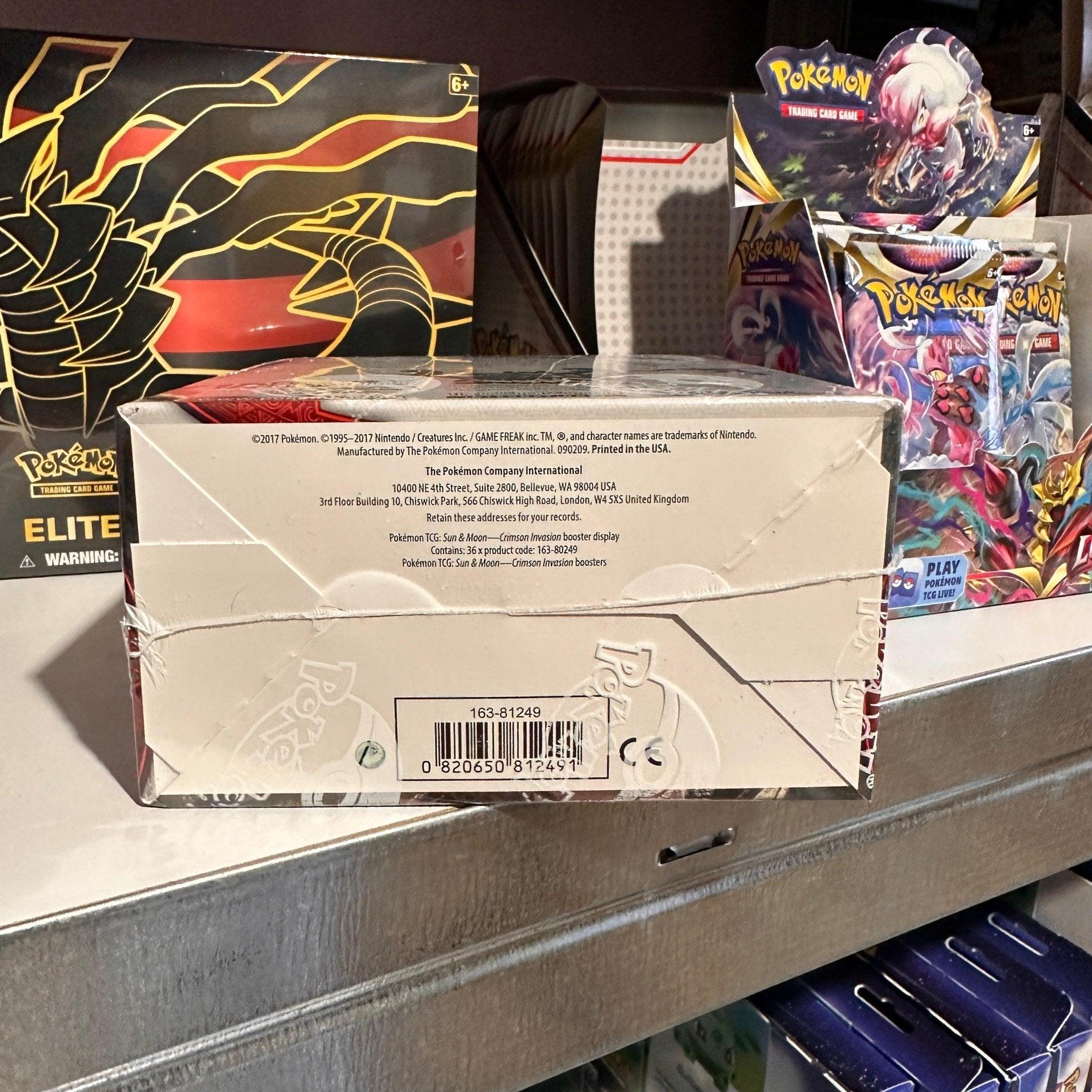 Pokemon TCG: Sun & Moon Crimson Invasion - Booster Box Romulus Games Pokemon TCG: Sun & Moon Crimson Invasion - Booster Box Romulus Games