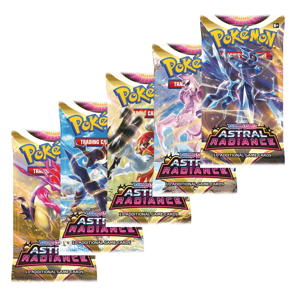 Pokemon: Sword & Shield Astral Radiance - Booster Pack: Artwork Set (5 Packs) | Romulus Games