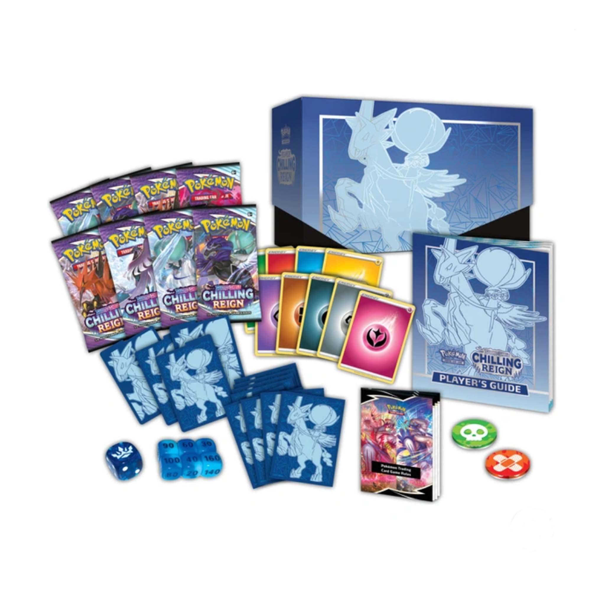 Pokemon: Sword & Shield Chilling Reign - Elite Trainer Box: Ice Ryder Calyrex | Romulus Games