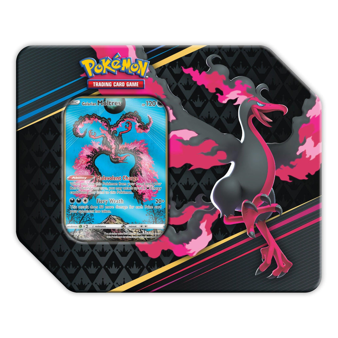 Pokemon: Sword & Shield Crown Zenith - Special Art 7" Tin: Galarian Moltres | Romulus Games