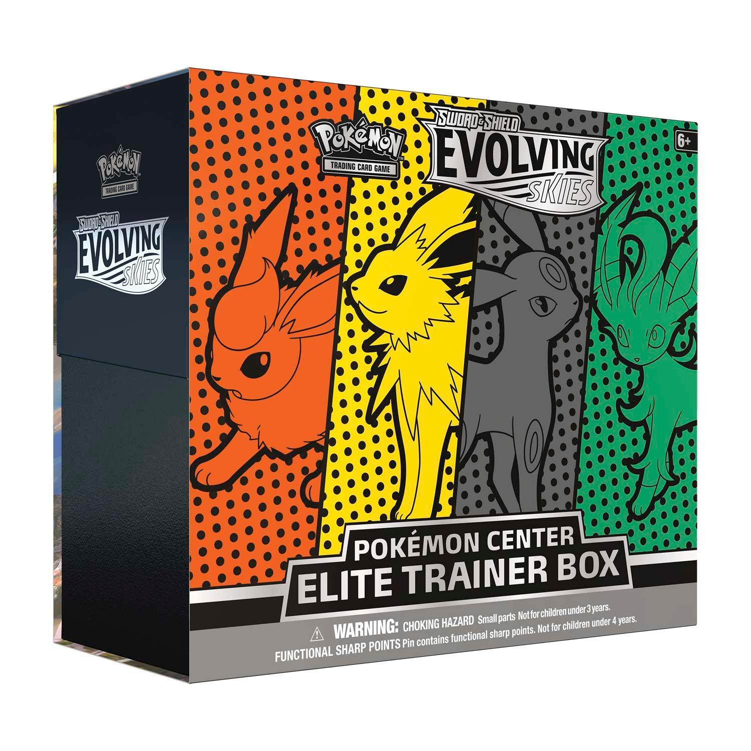 Pokemon: Sword & Shield Evolving Skies - Elite Trainer Box: Jolteon Flareon Umbreon Leafeon | Romulus Games