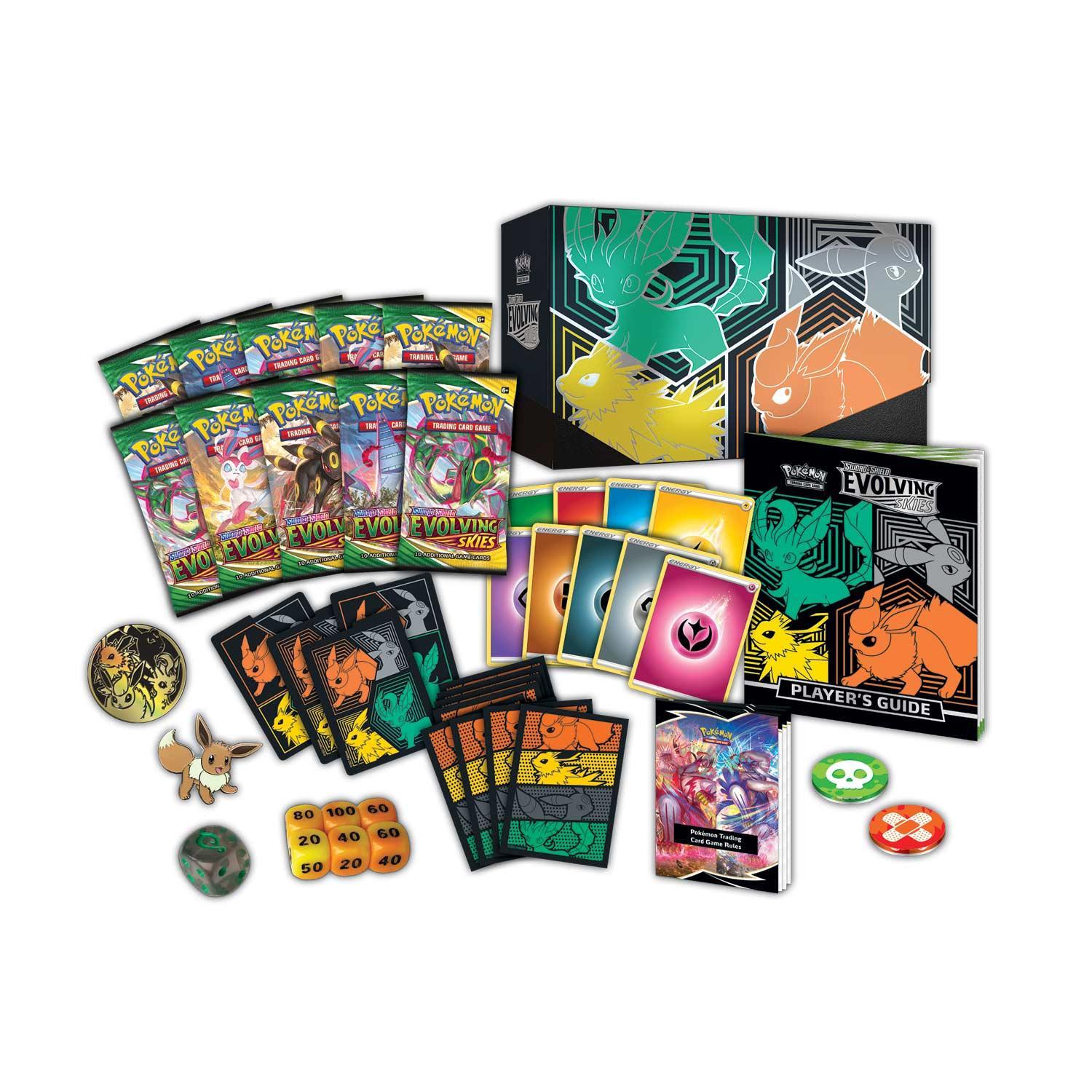 Pokemon: Sword & Shield Evolving Skies - Elite Trainer Box: Jolteon Flareon Umbreon Leafeon | Romulus Games