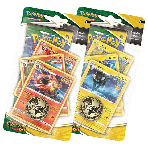 Pokemon: Sword & Shield Evolving Skies - Premium Checklane Blister: Set of 2 | Romulus Games