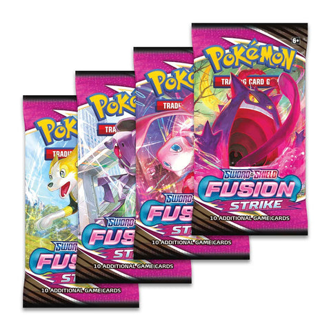 Pokemon: Sword & Shield Fusion Strike - Booster Pack: Artwork Set (4 Packs) | Romulus Games