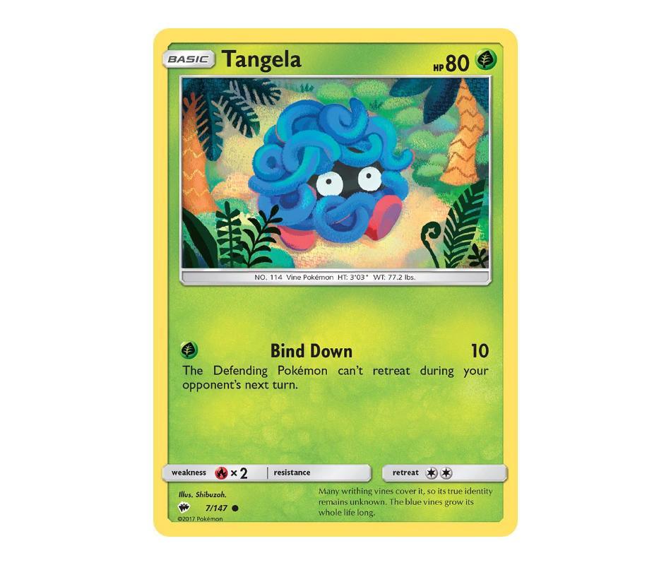 Pokemon: Tangela 7/147 - Burning Shadows | Romulus Games