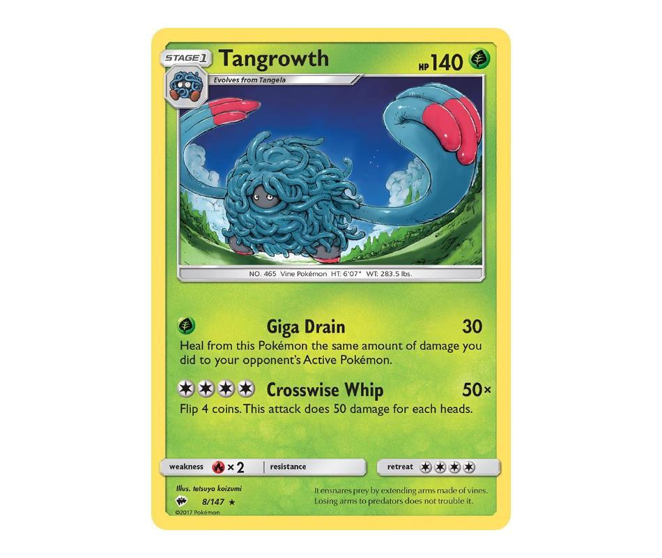 Pokemon: Tangrowth 8/147 - Burning Shadows | Romulus Games