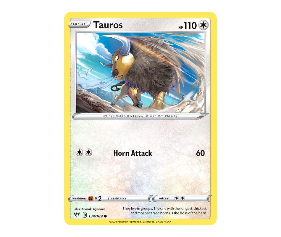 Pokemon: Tauros 134/189 - Darkness Ablaze | Romulus Games