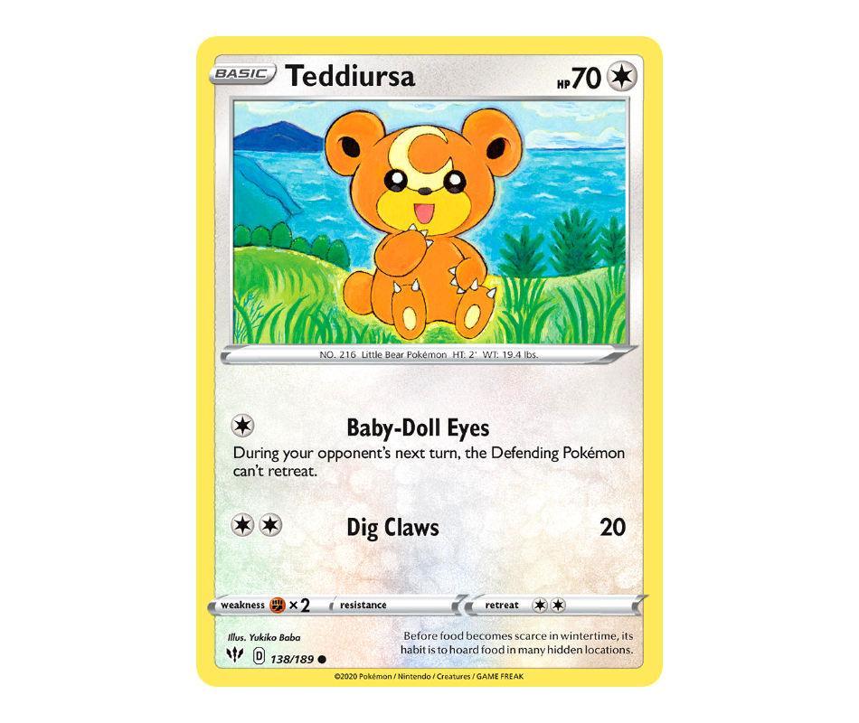 Pokemon: Teddiursa 138/189 - Darkness Ablaze | Romulus Games