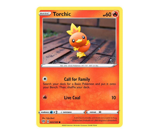 Pokemon: Torchic 022/189 - Darkness Ablaze | Romulus Games