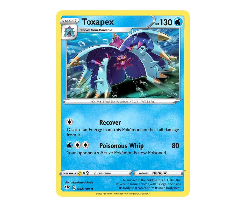 Pokemon: Toxapex 052/189 - Darkness Ablaze | Romulus Games