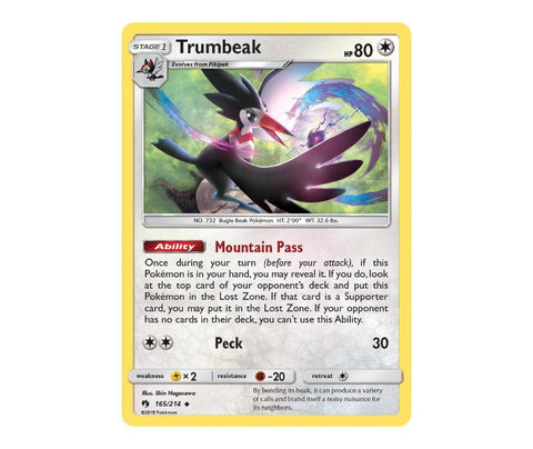 Pokemon: Trumbeak 165/214 - Lost Thunder | Romulus Games