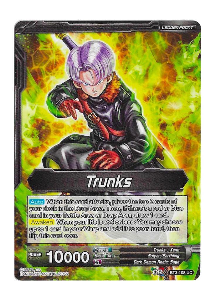 Dragon Ball Super: Trunks/Super Saiyan Trunks, Protector of Time BT3-108 - Cross Worlds | Romulus Games