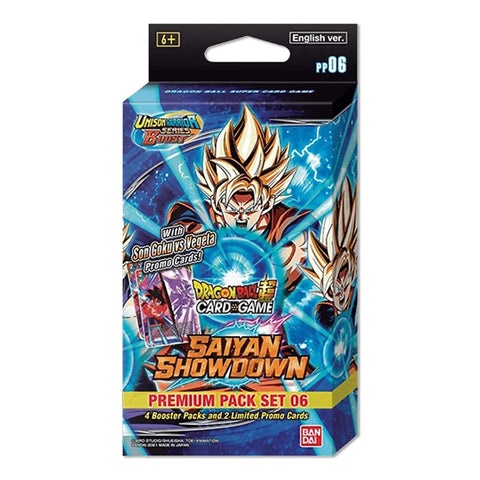 Dragon Ball Super: Unison Warrior Series Set 06 - Saiyan Showdown - (PP06) Premium Pack: Display (8 Premium Packs) | Romulus Games