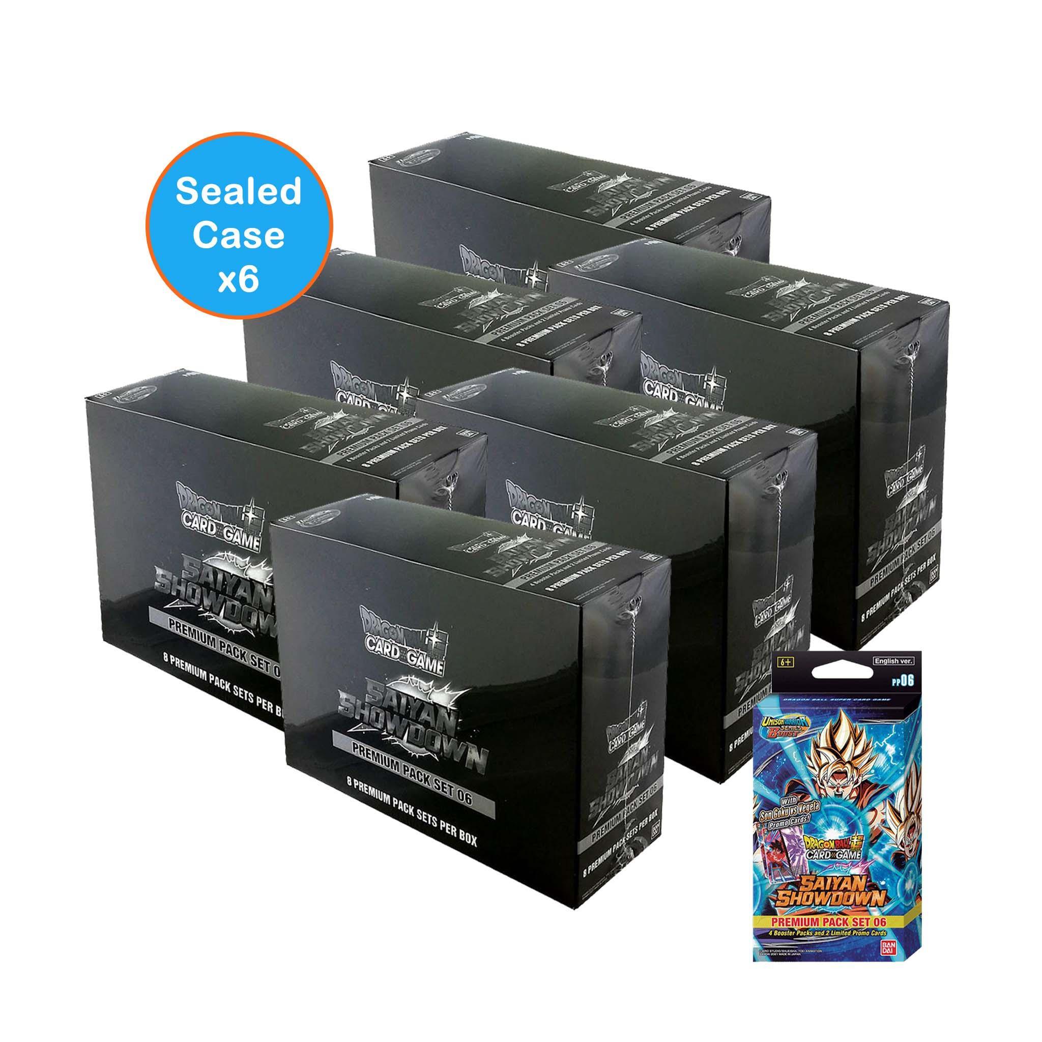 Dragon Ball Super: Unison Warrior Series Set 06 - Saiyan Showdown - (PP06) Premium Pack: Sealed Case (48 Premium Packs) | Romulus Games