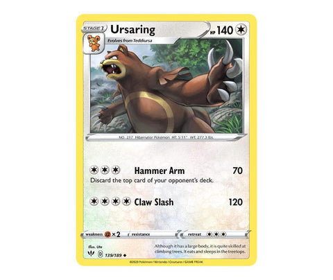 Pokemon: Ursaring 139/189 - Darkness Ablaze | Romulus Games