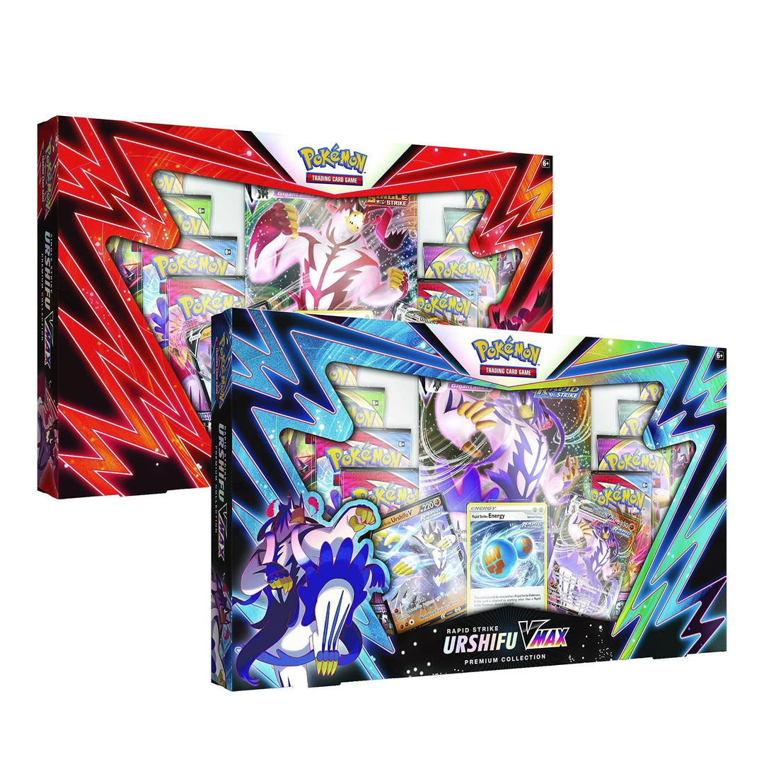 Pokemon: Urshifu Rapid & Single Strike VMAX - Premium Collection Box (Set of 2) | Romulus Games