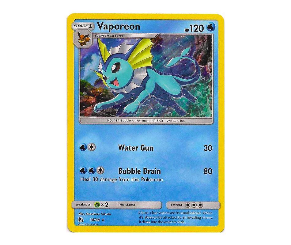 Pokemon: Vaporeon 18/68 (Holo) - Hidden Fates | Romulus Games