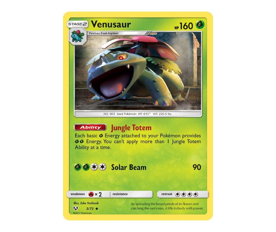 Pokemon: Venusaur 3/73 - Shining Legends | Romulus Games