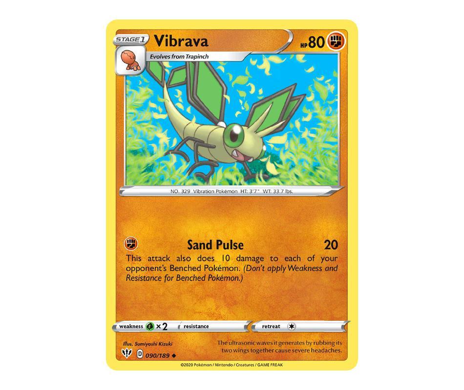 Pokemon: Vibrava 090/189 - Darkness Ablaze | Romulus Games