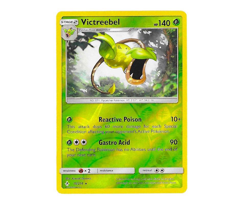 Pokemon: Victreebel 15/214 (Reverse Holo) - Unbroken Bonds | Romulus Games