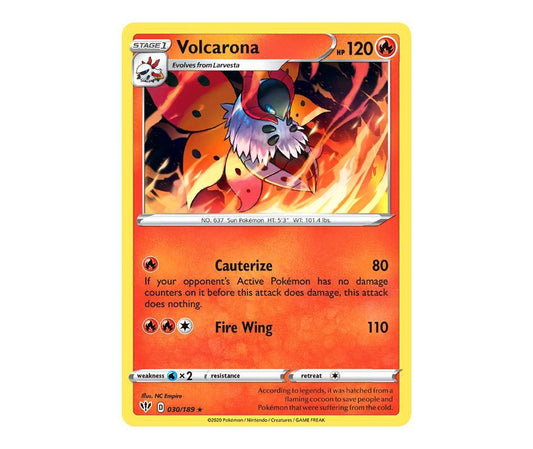 Pokemon: Volcarona 030/189 - Darkness Ablaze | Romulus Games