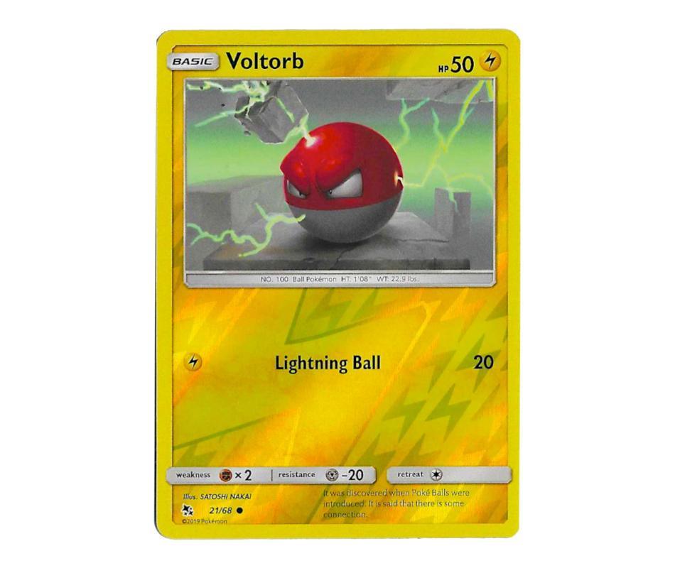 Pokemon: Voltorb 21/68 (Reverse Holo) - Hidden Fates | Romulus Games