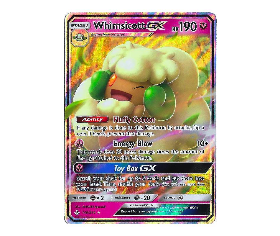 Pokemon: Whimsicott GX 140/214 - Unbroken Bonds | Romulus Games