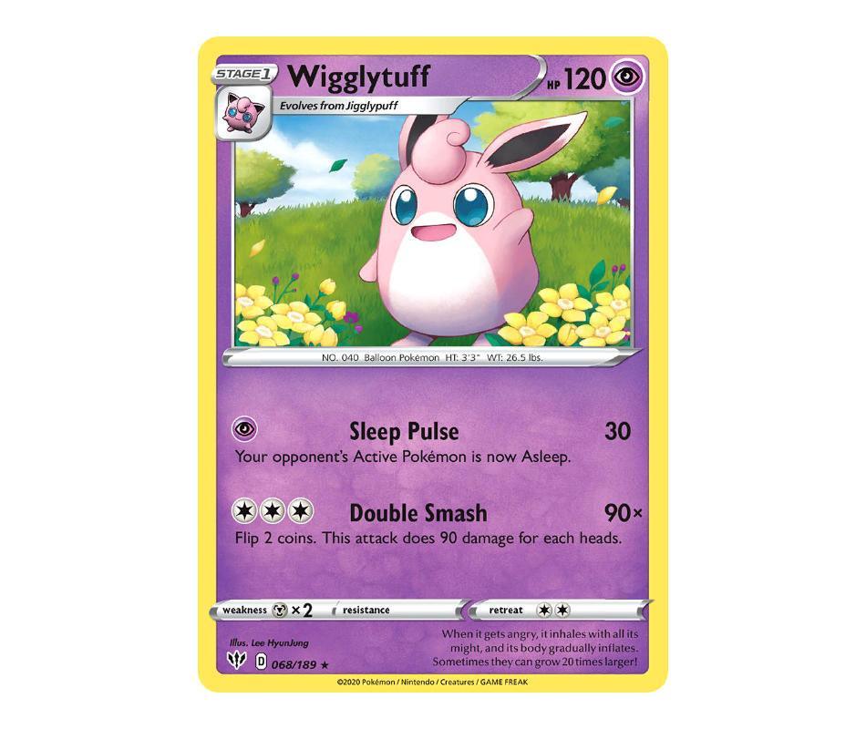 Pokemon: Wigglytuff 068/189 - Darkness Ablaze | Romulus Games