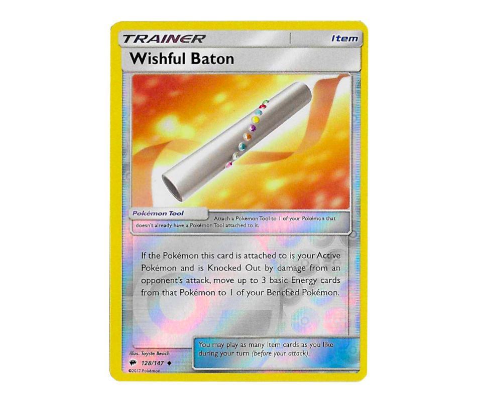 Pokemon: Wishful Baton 128/147 (Reverse Holo) - Burning Shadows | Romulus Games