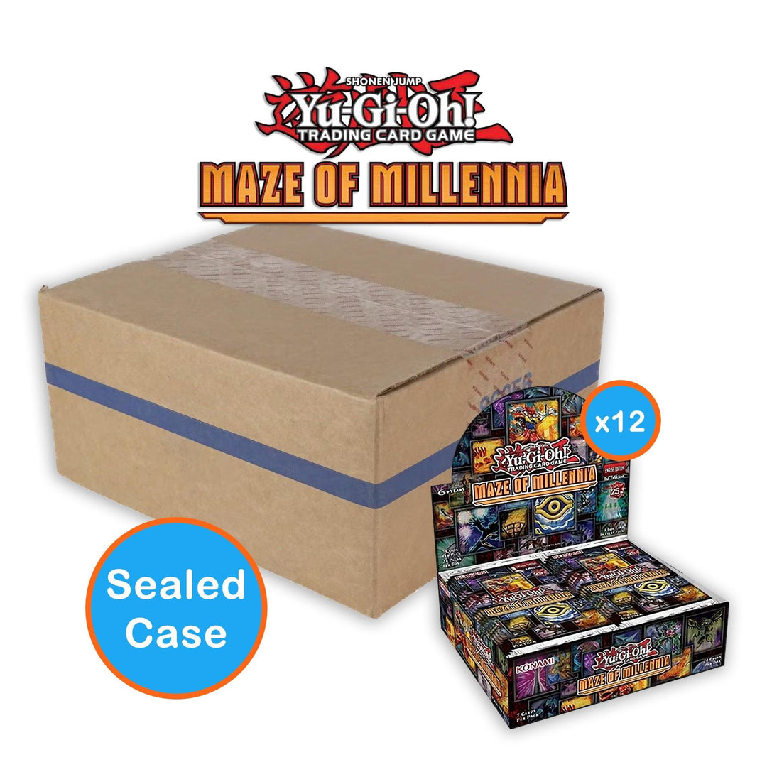 Yu-Gi-Oh!: Maze of Millennia - Booster Box: Sealed Case (12 Booster Boxes) | Romulus Games