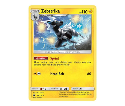Pokemon: Zebstrika 82/214 - Lost Thunder | Romulus Games