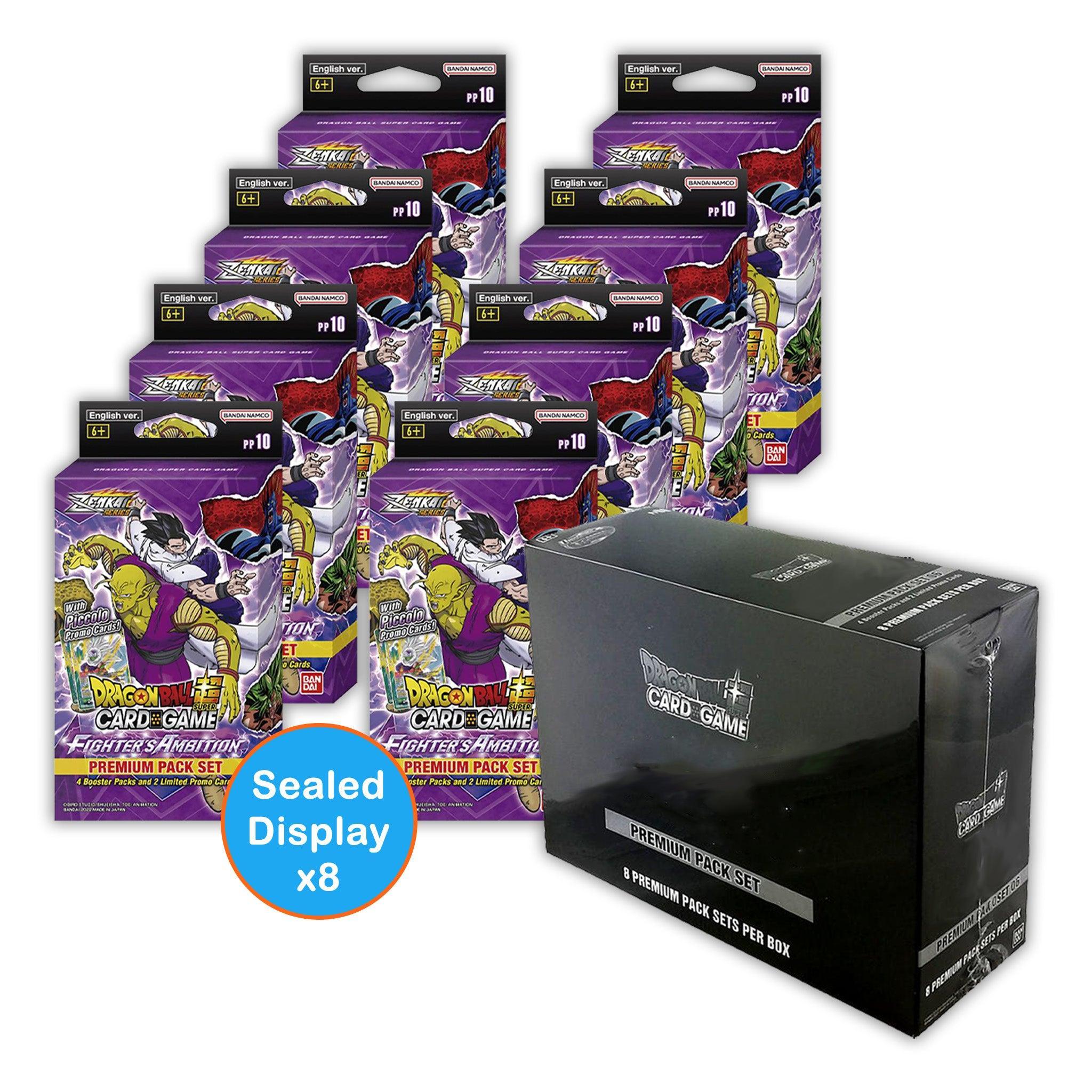 Dragon Ball Super: Zenkai Series Set 02 - Fighter's Ambition - Booster Box & Premium Pack Display Bundle | Romulus Games