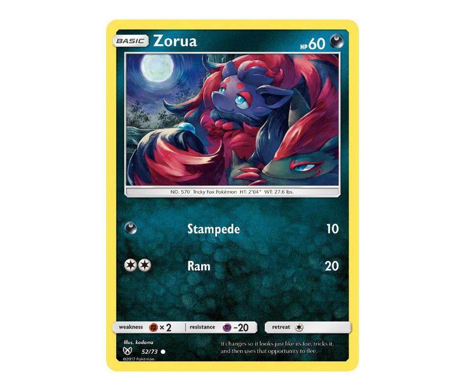 Pokemon: Zorua 52/73 - Shining Legends | Romulus Games