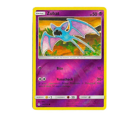 Pokemon: Zubat 64/214 (Reverse Holo) - Unbroken Bonds | Romulus Games